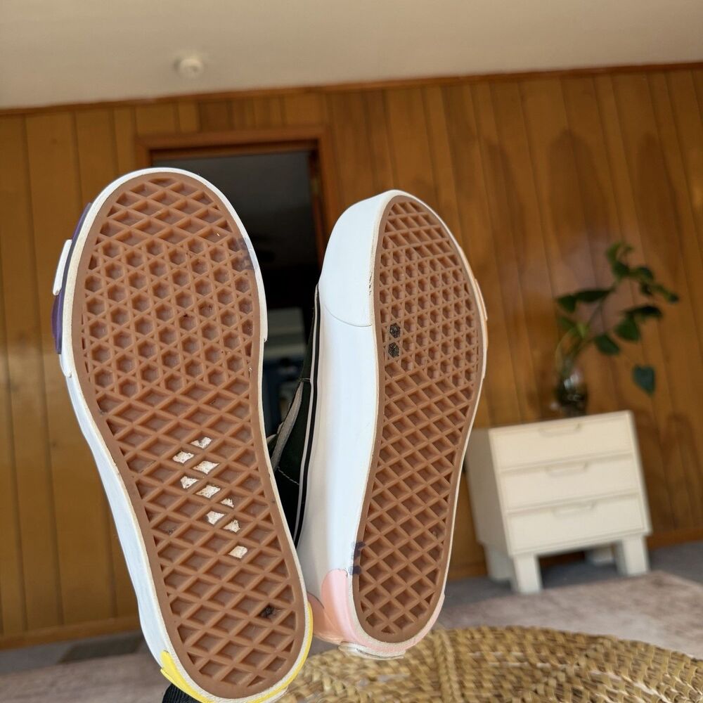 VANS SK8-HI TAPERED STACKFORM OSF SHOE Canvas Dark Green Floral Womens US 6.5 - Picture 10 of 16